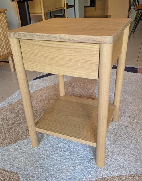 Table de chevet IKEA TONSTAD - Comme neuf, Huis en Inrichting, Slaapkamer | Nachtkastjes, Zo goed als nieuw, 55 tot 70 cm, Minder dan 45 cm
