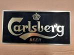 Floeren reclame Carlsberg - zilverkleurig, Ophalen of Verzenden, Zo goed als nieuw, Reclamebord, Plaat of Schild