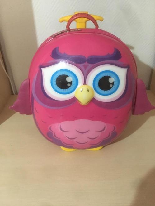 Uilenkoffer voor kinderen, Handtassen en Accessoires, Koffers, Zo goed als nieuw, Hard kunststof, Minder dan 50 cm, Minder dan 35 cm