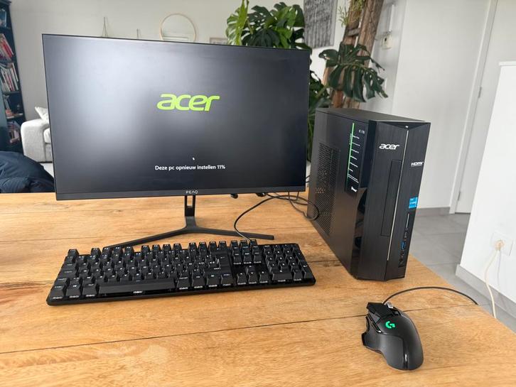 Acer Aspire XC-1785 (i3-14800)+ monitor + toetsenbord + muis, Computers en Software, Desktop Pc's, Zo goed als nieuw, 4 Ghz of meer