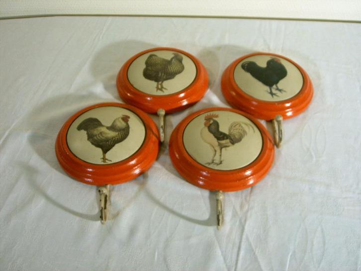 Vier kapstokjes, Antiek en Kunst, Curiosa en Brocante, Ophalen of Verzenden