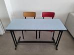 Schoolbank en 2 stoelen, Ophalen, Gebruikt