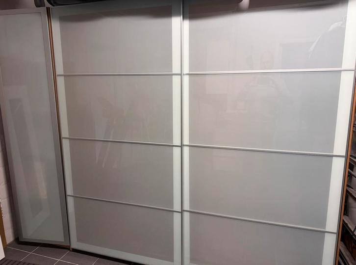 PAX kledingkast met schuifdeuren, Huis en Inrichting, Kasten | Kleerkasten, Gebruikt, 200 cm of meer, 200 cm of meer, 50 tot 75 cm