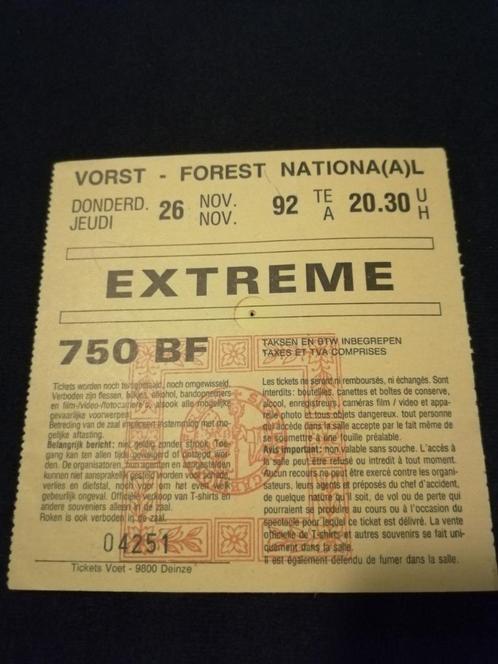 Ticket EXTREME + THUNDER (III Sides to Every Story) 1992, Tickets & Billets, Concerts | Rock & Metal, Novembre