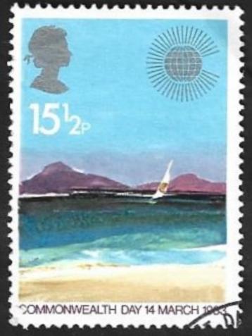 1 Postzegel Groot-Brittannië 1983 Dag v/h gemenebest beschikbaar voor biedingen