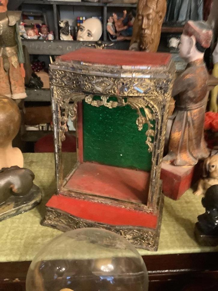 Religieuze vitrine 17e/18e eeuws ( Italië)., Antiek en Kunst, Antiek | Religieuze voorwerpen, Ophalen