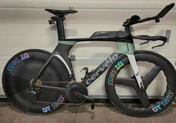 Tijdritwielen Carbotim aero 3 spoke wave wiel en vol wiel  beschikbaar voor biedingen