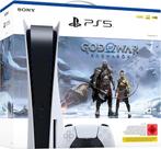 PlayStation 5, 825GB SSD, Disc Edition, wit + GOW Ragnarok, Games en Spelcomputers, Ophalen, Nieuw, Playstation 5