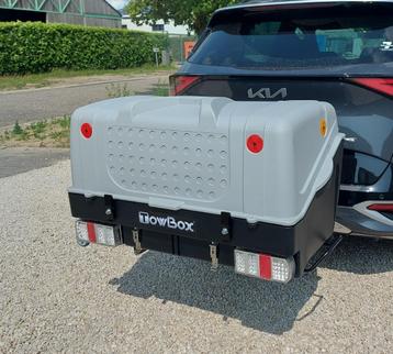 TowBox Led Bagagebox voor op de Trekhaak Grijs 280 Liter, Enlèvement, Neuf