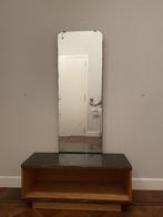 Vintage halbank met spiegel in art-decostijl, Ophalen
