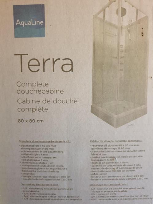 Nieuwe douche Aqualine Terra 80x80x230 - nog in de dozen, Doe-het-zelf en Bouw, Sanitair, Nieuw, Douche, Ophalen