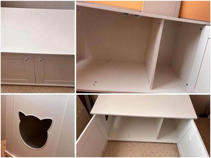Kast om kattenbak en toebehoren in te zetten, Dieren en Toebehoren, Katten-accessoires, Zo goed als nieuw, Ophalen
