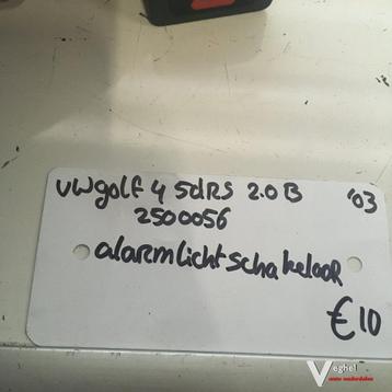 Vw Golf 4 2003  5drs 2.0 B Wagennr 2500056  Alarmlichtschake beschikbaar voor biedingen