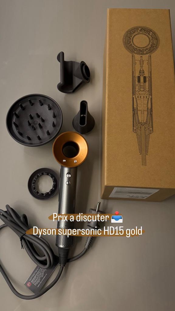 Dyson supersonic HD15 Gold/Purple, Handtassen en Accessoires, Uiterlijk | Haarverzorging, Nieuw, Haardroger, Ophalen of Verzenden