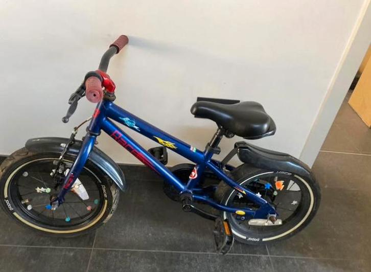 Jongensfiets 14 inch, Fietsen en Brommers, Fietsen | Kinderfietsjes, Zo goed als nieuw, Zijwieltjes, Ophalen