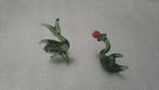 2 miniatuur Murano glas diertjes, Verzamelen, Verzenden, Zo goed als nieuw