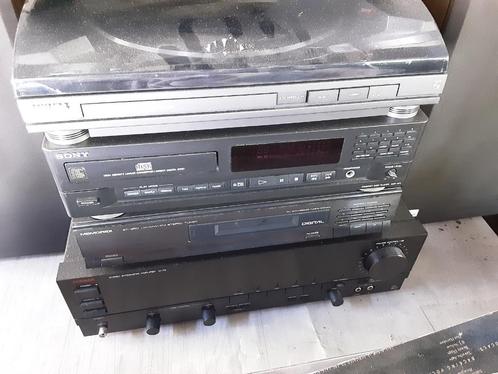 Set-prijs van het hifi-systeem 80 euro, Audio, Tv en Foto, Stereoketens, Gebruikt, Cd-speler, Dvd-speler, Tuner of Radio, Speakers
