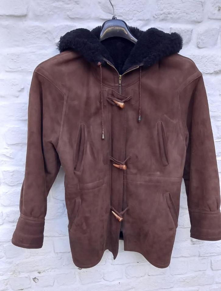 mooie SHEARLING DERI SARAY winterlamsjas voor dames T44, Kleding | Dames, Jassen | Winter, Zo goed als nieuw, Maat 42/44 (L), Bruin