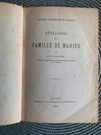 Genealogie familie Mahieu 1884, Antiek en Kunst, Ophalen of Verzenden