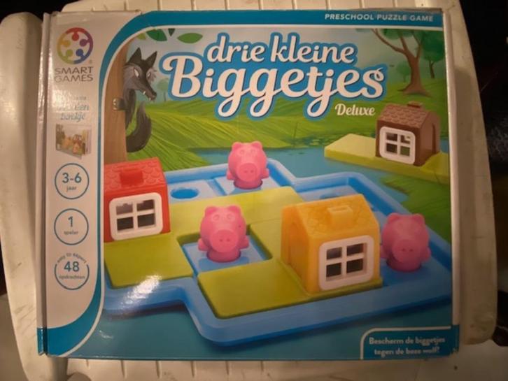 3 KLEINE BIGGETJES deluxe educatief spel van smartgames, Kinderen en Baby's, Speelgoed | Educatief en Creatief, Zo goed als nieuw