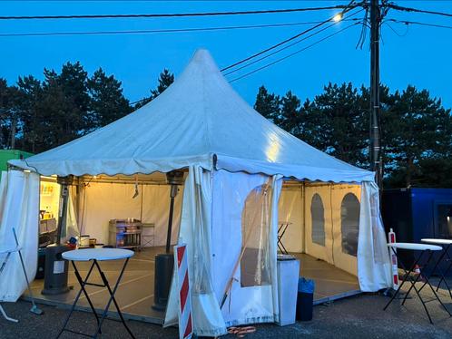 Veelhoektent – 6x7 meter, Tuin en Terras, Partytenten, Zo goed als nieuw, Partytent, Ophalen