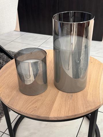 2 decoratie kaarsen op AA Batterijen  28cm  en 16 cm HOOG beschikbaar voor biedingen