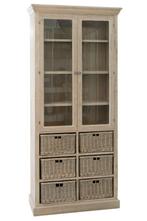 Vitrinekast landelijke stijl, 200 cm of meer, Nieuw, Landelijk cottage klassiek, 25 tot 50 cm