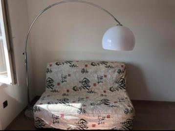Mooie gebogen staanlamp met marmeren voet, Enlèvement, Comme neuf