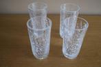 4 verres vintage long drink cocktails, Ophalen of Verzenden