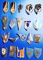 Lot kentekens Frans licht vliegwezen ALAT, Ophalen of Verzenden, Landmacht, Embleem of Badge