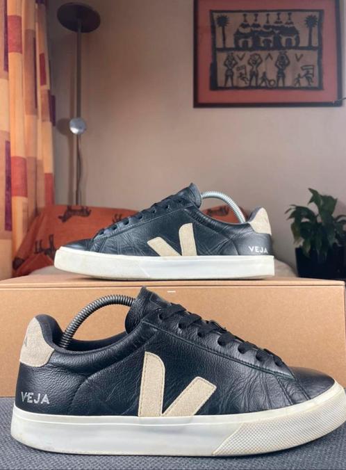 Veja Campo Sneakers Maat 42 Zwart/Wit, Kleding | Heren, Schoenen, Gedragen, Sneakers, Zwart, Ophalen of Verzenden