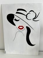 Schilderij – Dame met hoed, Ophalen