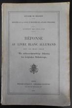 Réponse au livre blanc Allemand - 1916, Ophalen of Verzenden, Gelezen