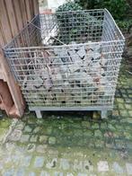 staalmanden  opslag  hout stenen, Tuin en Terras, Brandhout, Ophalen