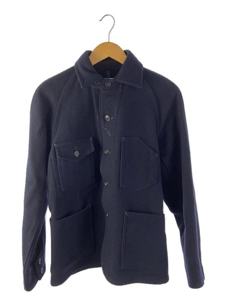 Designer POST OVERALLS Jacket Wol Wollen jack vest Navy M, Kleding | Heren, Truien en Vesten, Zo goed als nieuw, Maat 48/50 (M)