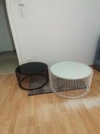 2 tables rondes, 50 tot 100 cm, Minder dan 50 cm, Rond, Gebruikt