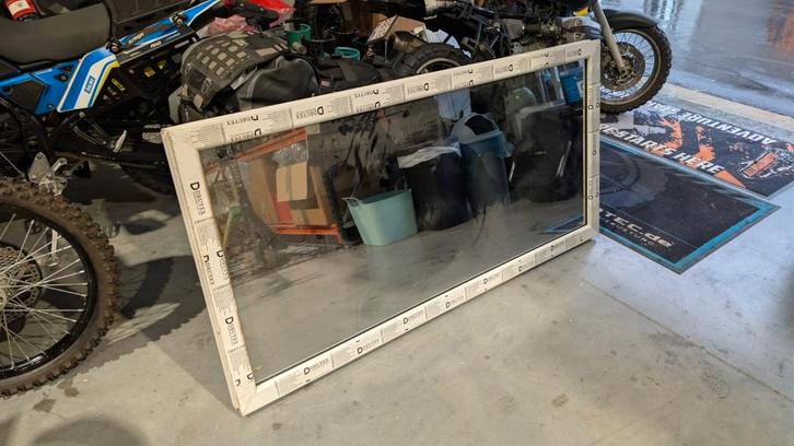 Spiegelglas raam met 4 dubbel glas - DRUTEX, Doe-het-zelf en Bouw, Glas en Ramen, Nieuw, Ophalen