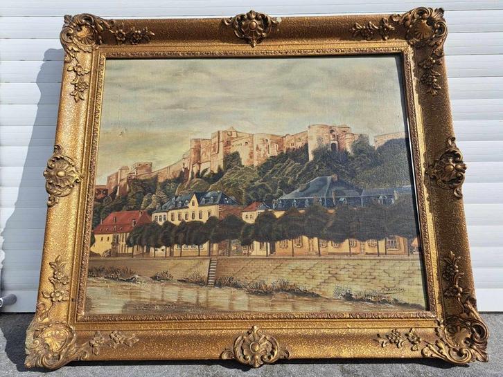 huile sur toile citadelle signe francois marechal, Antiek en Kunst, Kunst | Schilderijen | Klassiek, Ophalen of Verzenden