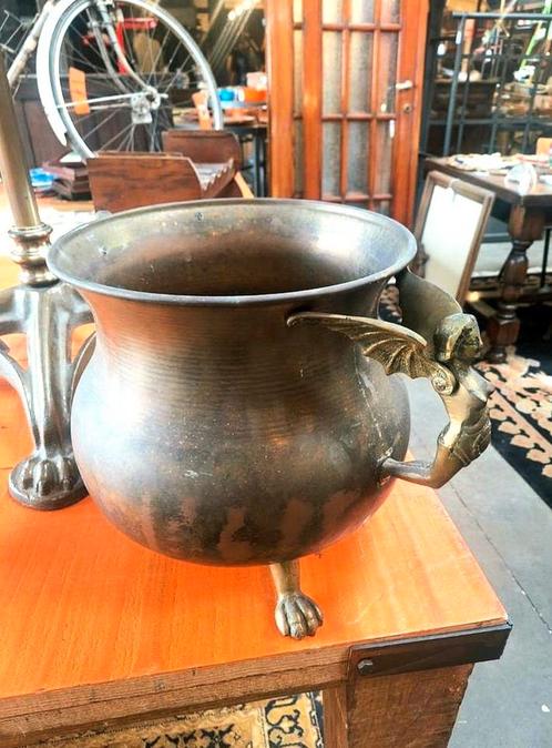 Antieke koperen pot, Antiek en Kunst, Antiek | Brons en Koper, Brons, Ophalen of Verzenden