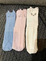 3 paar sokken dieren kat, hond, vos met oortjes 35 - 38, Kleding | Dames, Sokken en Kousen, Ophalen of Verzenden, Gedragen