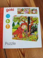 Goki Blokpuzzel van 6 - 9 stukjes, Ophalen of Verzenden, Minder dan 10 stukjes, Gebruikt, Van hout