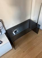 Table basse transparente noire, Ophalen, Zo goed als nieuw, Glas