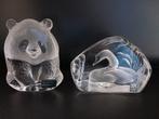 Cygne + Panda - Cristal Mats Jonasson - Handmade in Sweden, Enlèvement