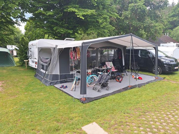 Voortent Dorema president, voortentluifel Palma en uitbouw, Caravans en Kamperen, Voortenten en Luifels, Zo goed als nieuw, Dorema