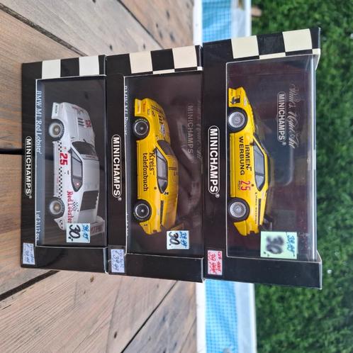 3 x 1/43 Minichamps BMW M1 1979/1980/1981, Hobby en Vrije tijd, Modelauto's | 1:43, Nieuw, Auto, MiniChamps, Ophalen of Verzenden