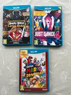 3 Nintendo Wii U games (Mario - Angry Birds), Games en Spelcomputers, Games | Nintendo Wii U, Avontuur en Actie, Online, Gebruikt