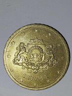 50 Eurocent (2014) Letland, Goud, Ophalen of Verzenden, 50 cent, Losse munt