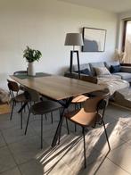 Grande table bois et pieds métal + 8 chaises, 50 tot 100 cm, Overige materialen, 150 tot 200 cm, Rechthoekig