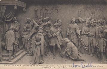 1916 - FRANKRIJK - Orléans - Statue Jeanne d'Arc + Militair beschikbaar voor biedingen
