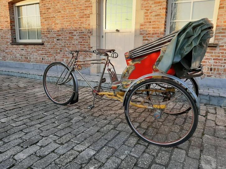 Mooie originele Thaise riksja uit jaren 50, Fietsen en Brommers, Fietsen | Bakfietsen, Gebruikt, Ophalen of Verzenden